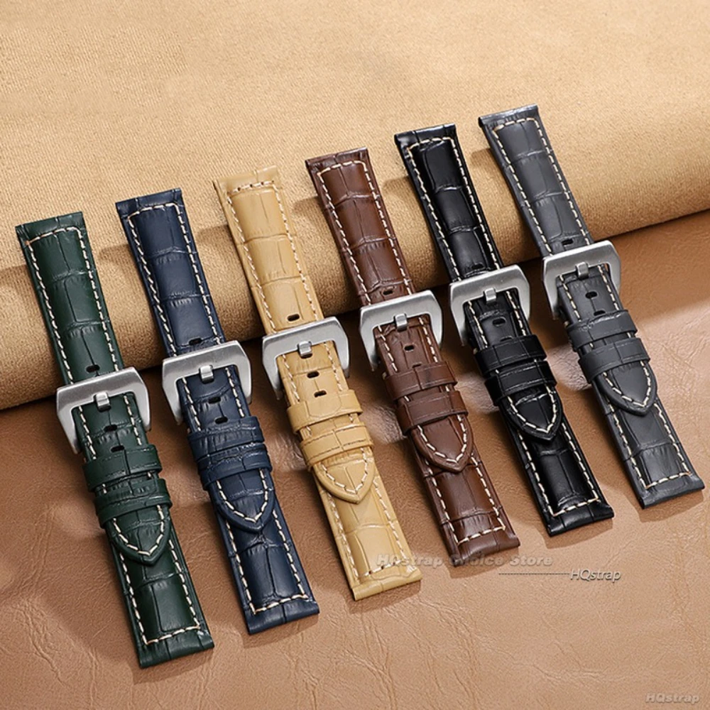 20mm 22mm 24mm 26mm 本革腕時計ストラップ メンズ レディース ウォッチバンド ブラック ブラウン ブルー レザーウォッチバンド 高品質ベルト
