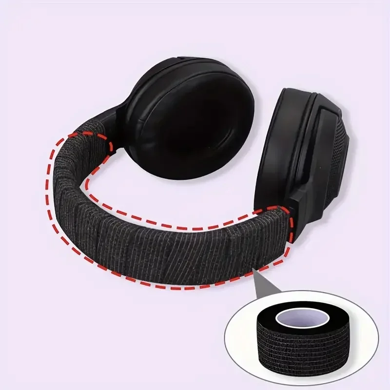 Paquete de 3 Cintas Protectoras Desgarrables para Auriculares, Tiras Reparadoras Antienvejecimiento para Auriculares Supraaurales, Material de Fibra Duradero