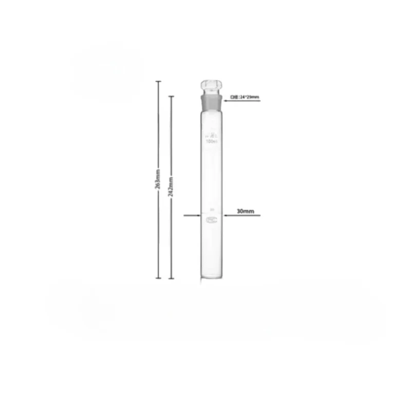 Glass colorimetric tube Nesser tube