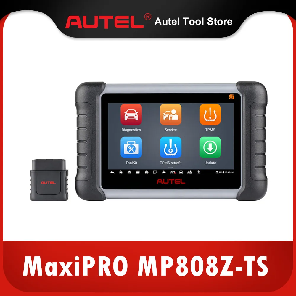 

Autel MaxiPRO MP808Z-TS Bi-Directional Control Scan Tool with ECU Coding, Full TPMS, 36+ Services, Upgraded of MP808TS/MP808BT