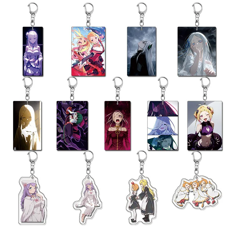Re:ZERO -Starting Life in Another World Anime KeyChain ‌Subaru Natsuki Men Key Chain for Women Cartoon Figure Acrylic Pendant