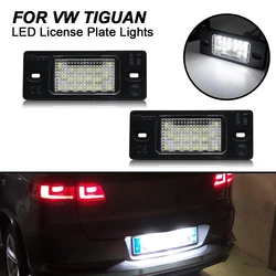 2PCS For VW Tiguan Golf 4 MK4 5 MK5 Variant Touareg Passat B5.5 Bora Porsche Cayenne LED License Number Plate Light Lamp