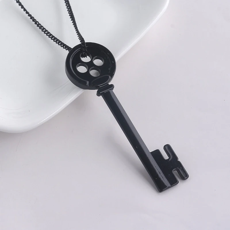 Halloween Metal Key Skeleton Props collana con chiave per scrigno del tesoro nero Neil Gaiman