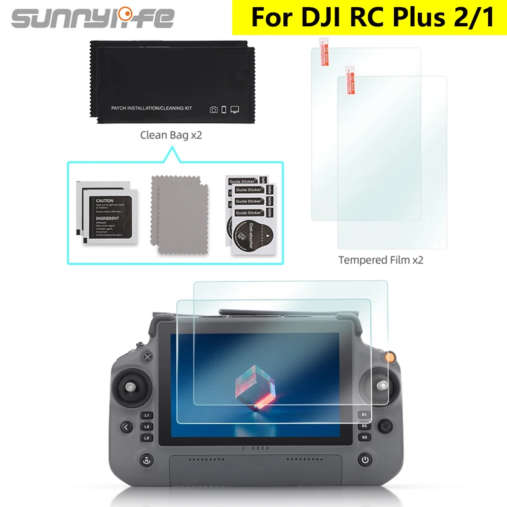 

Sunnylife HD Tempered Glass Film for DJI RC Plus 2/1 Remote Control Anti-scratch Screen Protector Film for Inspire 3 Accessories