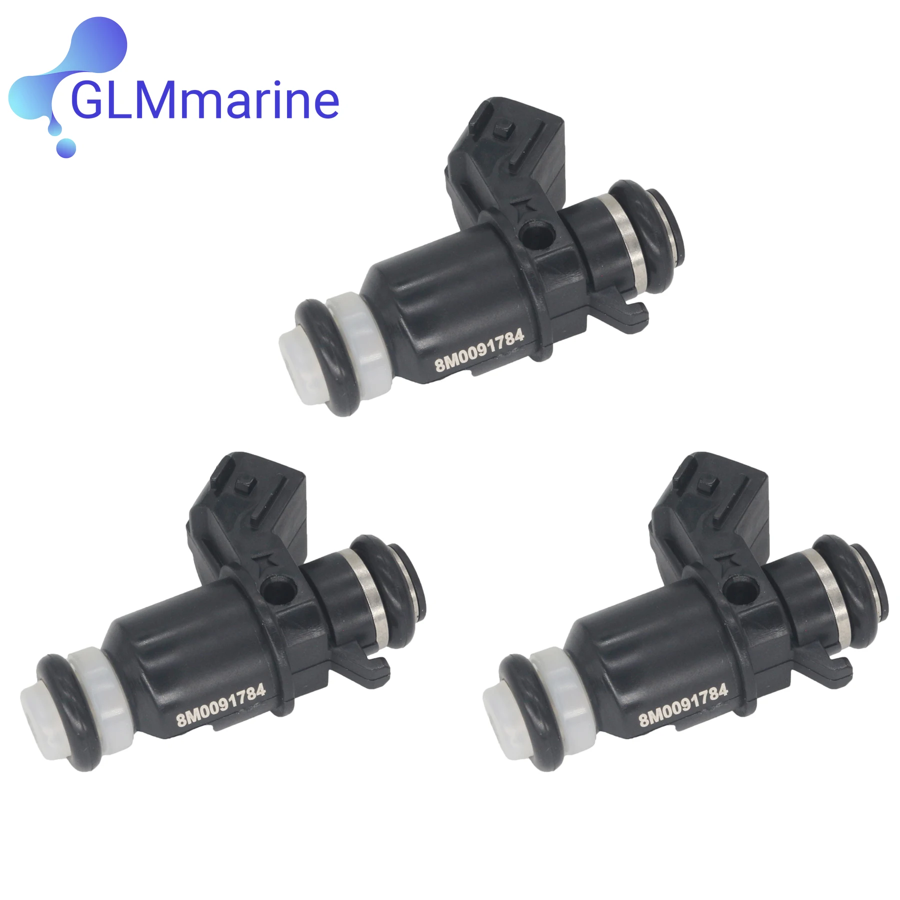 

3 Pcs Fuel Injectors Fits for 8M0091784 for Mercury Mariner 25 30 Hp EFI 2006 Outboard Motor Replaces Boat Engine Part 898101T74
