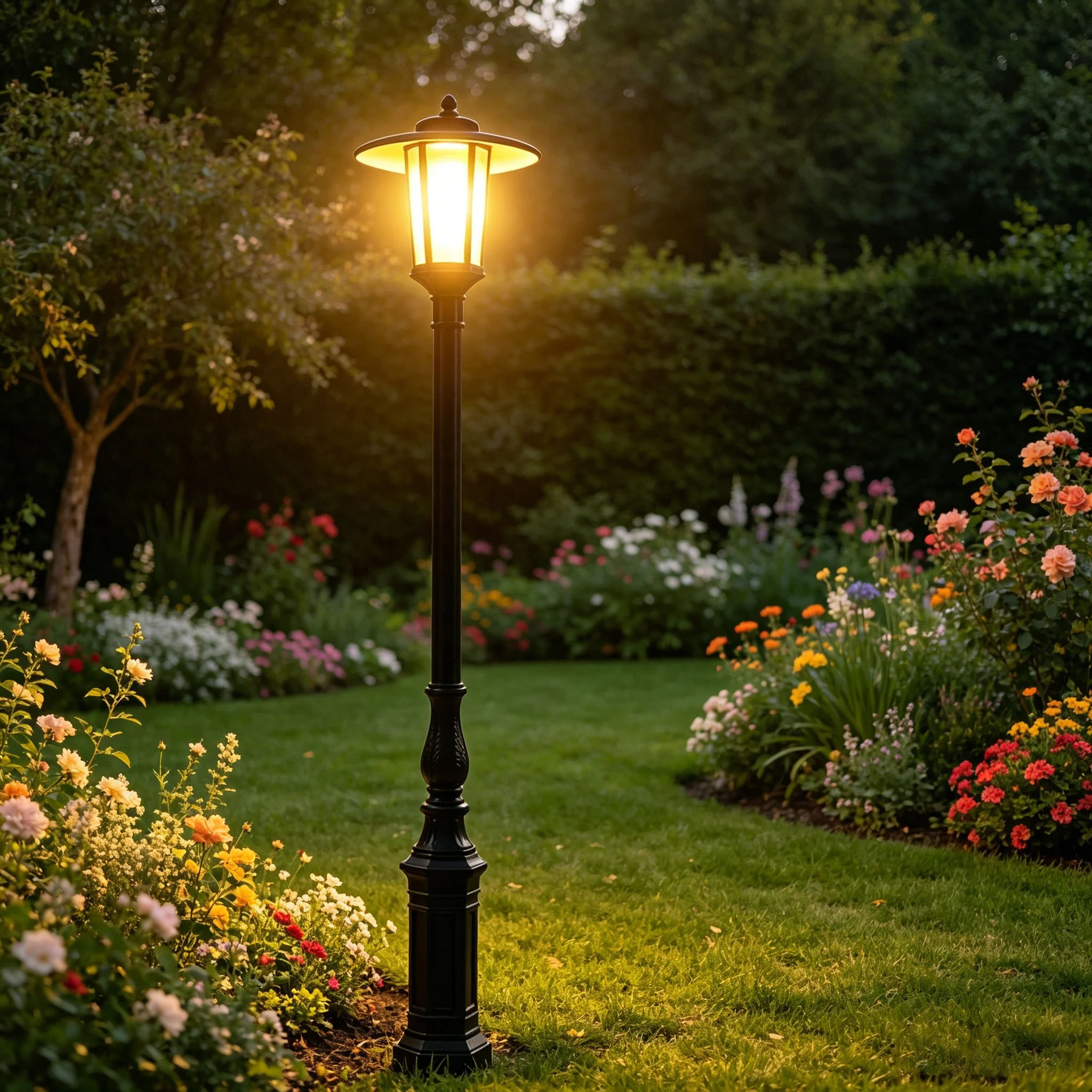 Customized Electric IP65 30W Outdoor LED Courtyard Lights for Hotels Parks Gardens Die Cast Aluminum Construction 5-Year