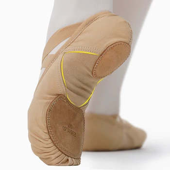 Women Ballet Dance Shoes Split Sole Ballet Slippers for Girls Kids Breathable Ballet…