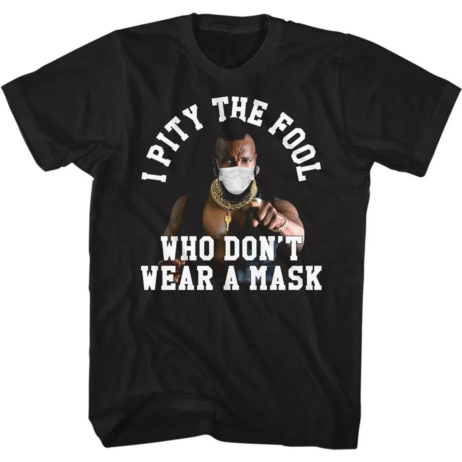 Mr T Pity The Fool Mask Shirt HYPER iCONiC vintage Washed fashion Top For Everyday Wear designer clothes streetwear Breathable