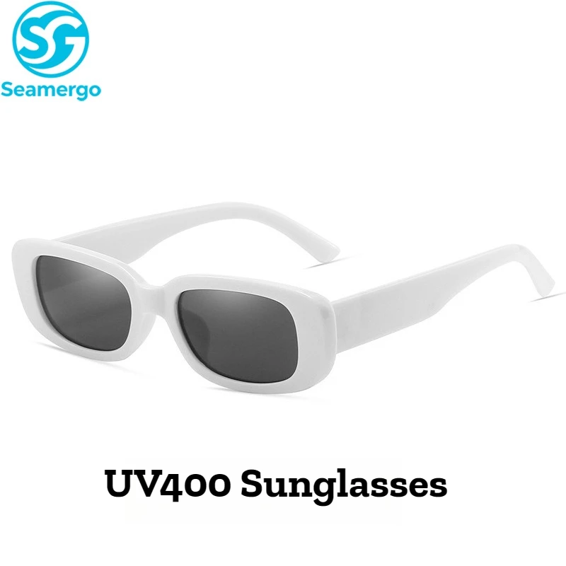 

Fashionable Small Rectangle Sunglasses Unisex Vintage Anti-glare UV400 Shades Eyewear Outdoor Riding Car Driving Eye Goggles