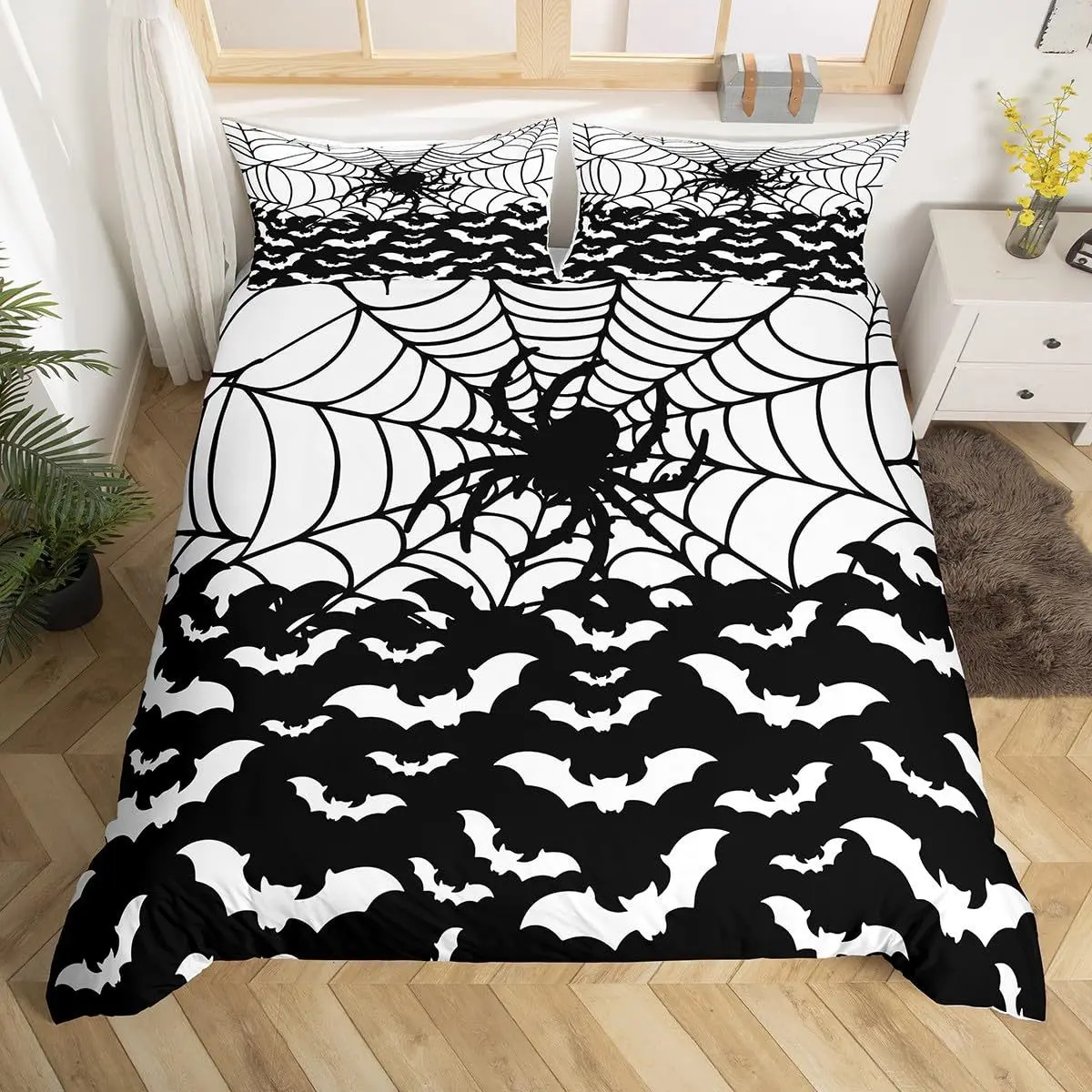 2/3pcs bedding set Digital Print Comfortable Duvet Cover for Home Bedroom Decoration, 1 Duvet Cover and 2pillowcase with Zippers