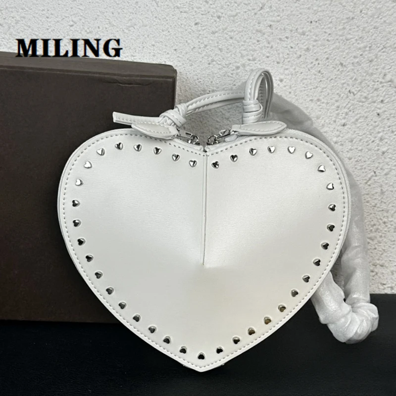 2024 Crystal Studded Heart Bags Lady Mini Messenger Bag Fashion Coin Purse Gift Love Crossbody Bag Wedding Single Shoulder Bags