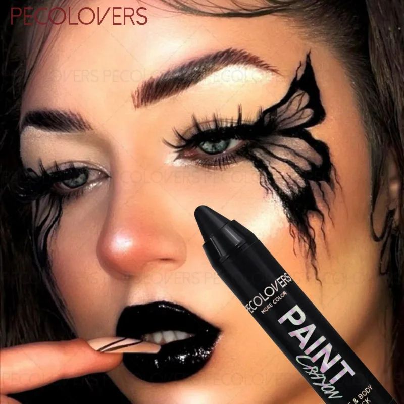 Caneta pintada corporal, à prova d'água e à prova de suor, de longa duração e natural, adequada para maquiagem de férias de Halloween, cosméticos faciais