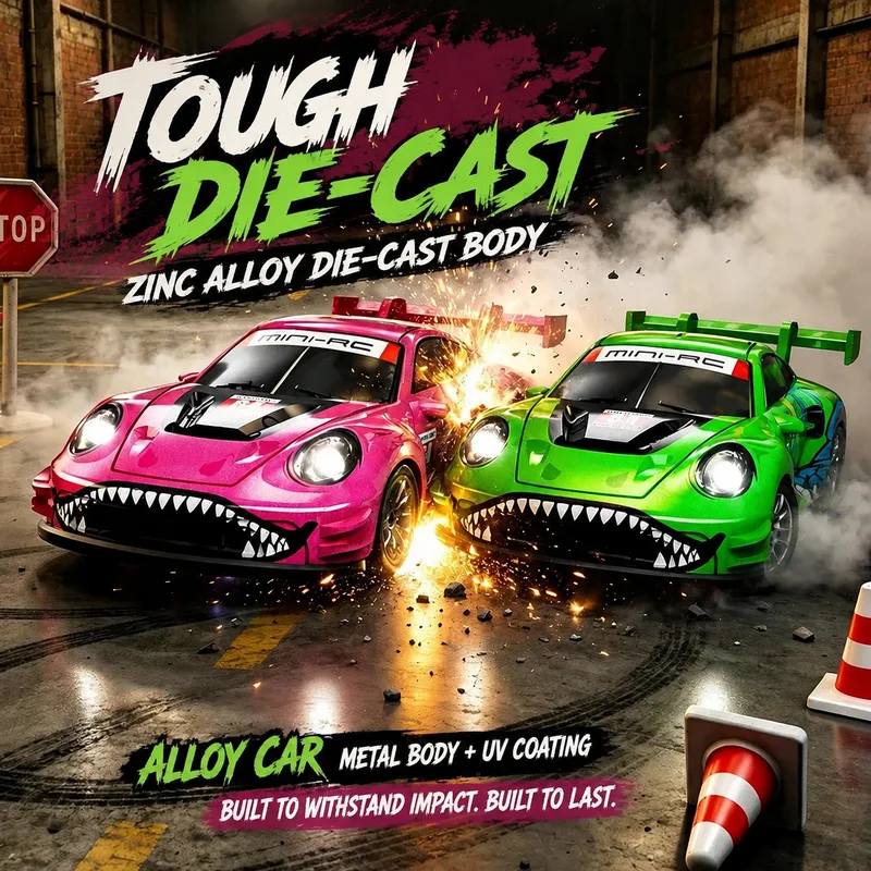 Scy‑64002 1/64 High Speed Drift Rc Car With Led Light 2.4g 4wd Remote Control Car Mini Sport Racing Model Cars Desktop Full