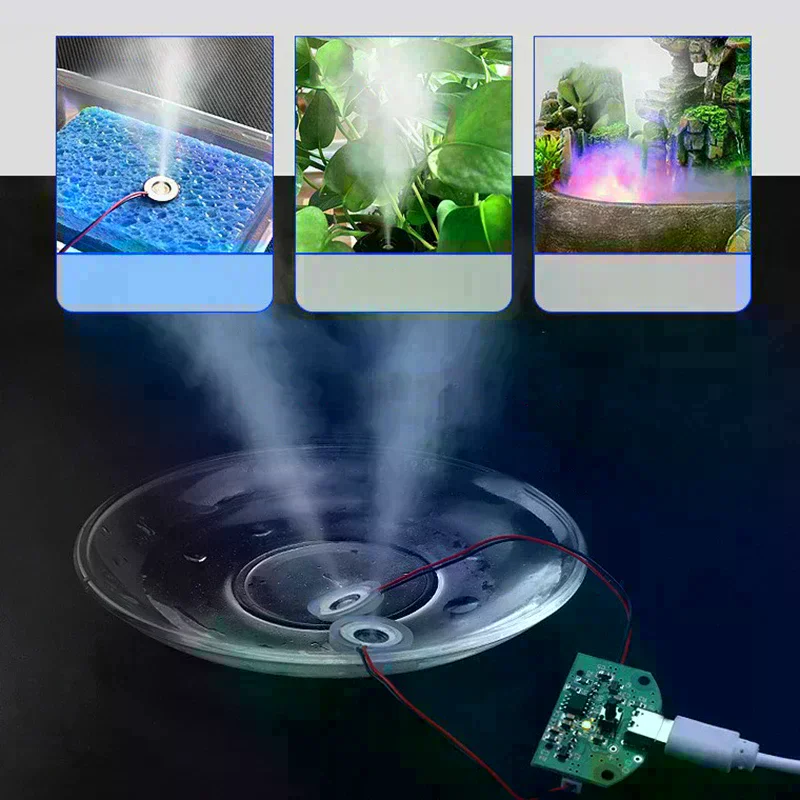 Type-C USB Mini Humidifier DIY Kits DC 5V Mist Maker And Driver Circuit Board Fogger Atomization Film Atomizer Sheet Oscillating