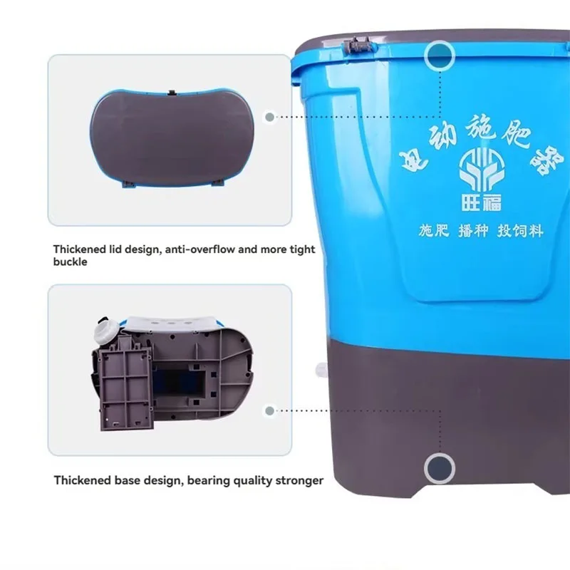 Lithium Battery Electric Fertilizer Spreader New Agricultural Fertilizer Applicator Backpack Automatic Fertilizer Spreader