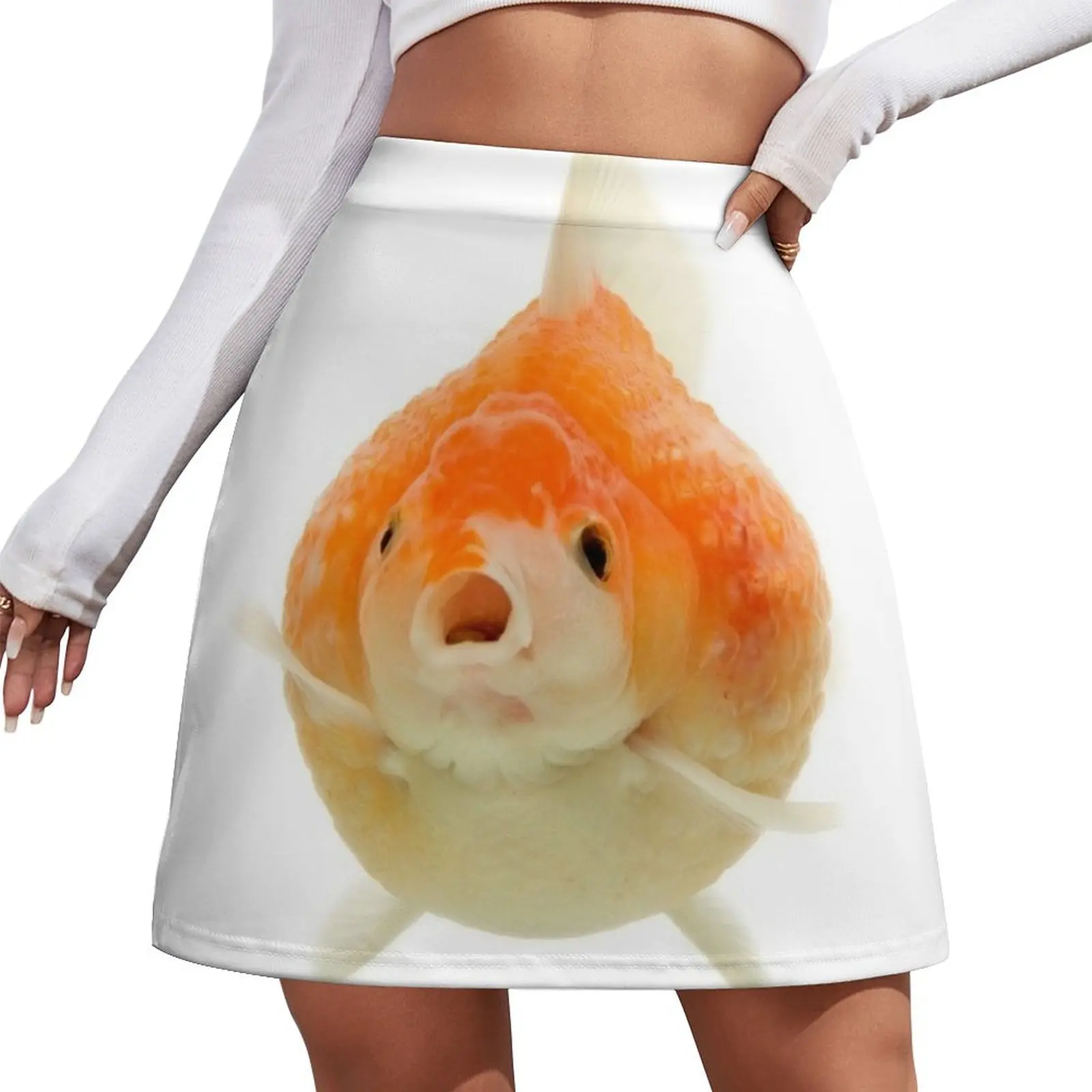 

Fat goldfish with open mouth Mini Skirt Women's summer skirt dress outfit korean style Women skirt
