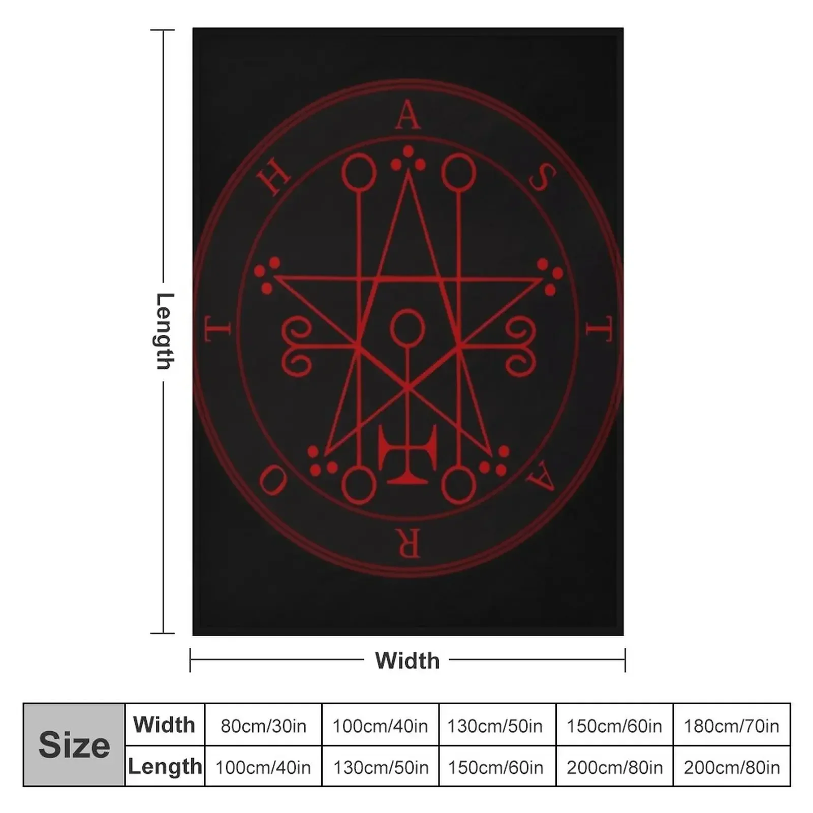 Sigil of Astaroth Throw Blanket warm winter Decorative Sofa blankets ands Weighted Blankets