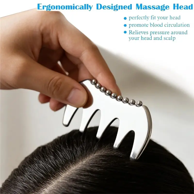 1Pcs Stainless Steel Gua Sha Facial Tool Metal Face Sculpting Massage Plate Skin Care Beauty Scraping Gift For Women