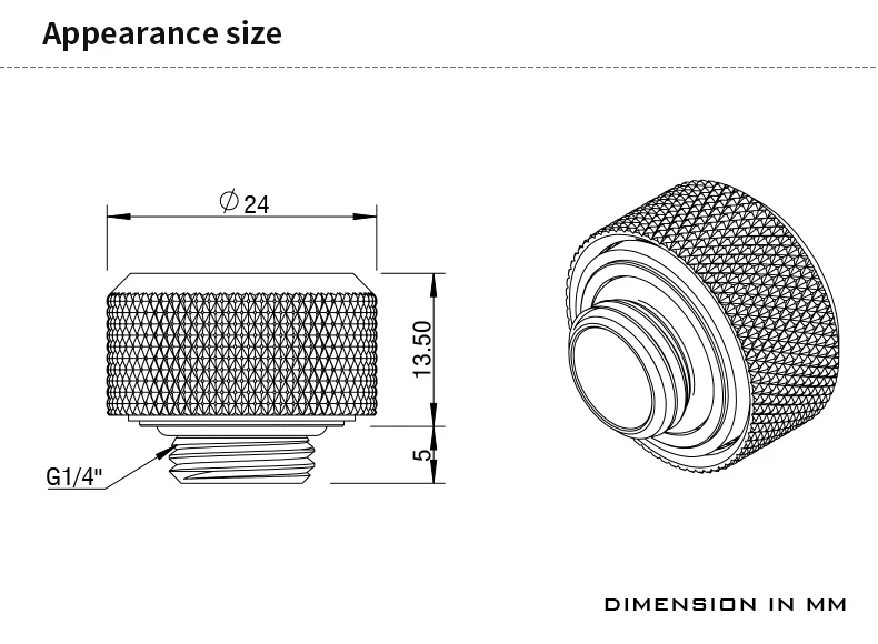 BARROW 4 sztuk G1/4 ''gwint podwójny 90 stopni obrotowy Adapter montażowy obrotowy 90 kąt adaptery używać do OD12mm/14mm/16mm sztywna rurka — zdjęcie 5