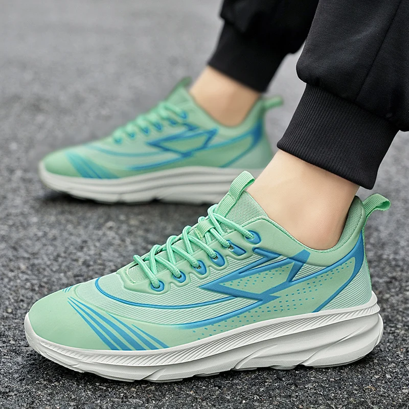 

2025Кроссовки, легкие повседневные кроссовки, мужские весенние новые марафонские кроссовки с мягкой подошвой, классические кроссовки для медленного бега для пар, мужская обувь