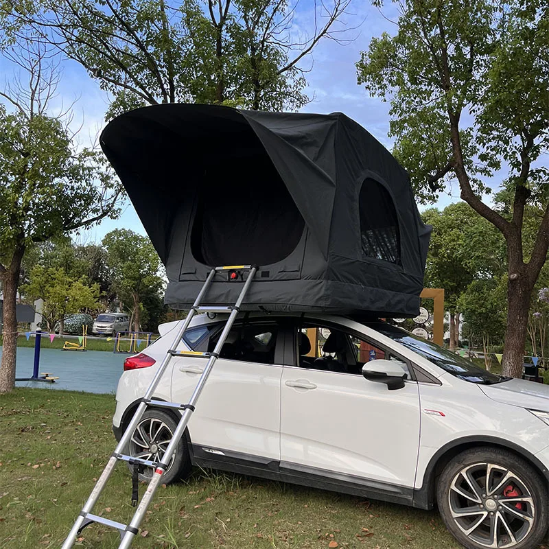 Tienda de campaña portátil fuera del suelo, protector solar al aire libre y tienda de campaña con protección contra la lluvia, tienda inflable para techo de coche de conducción rápida
