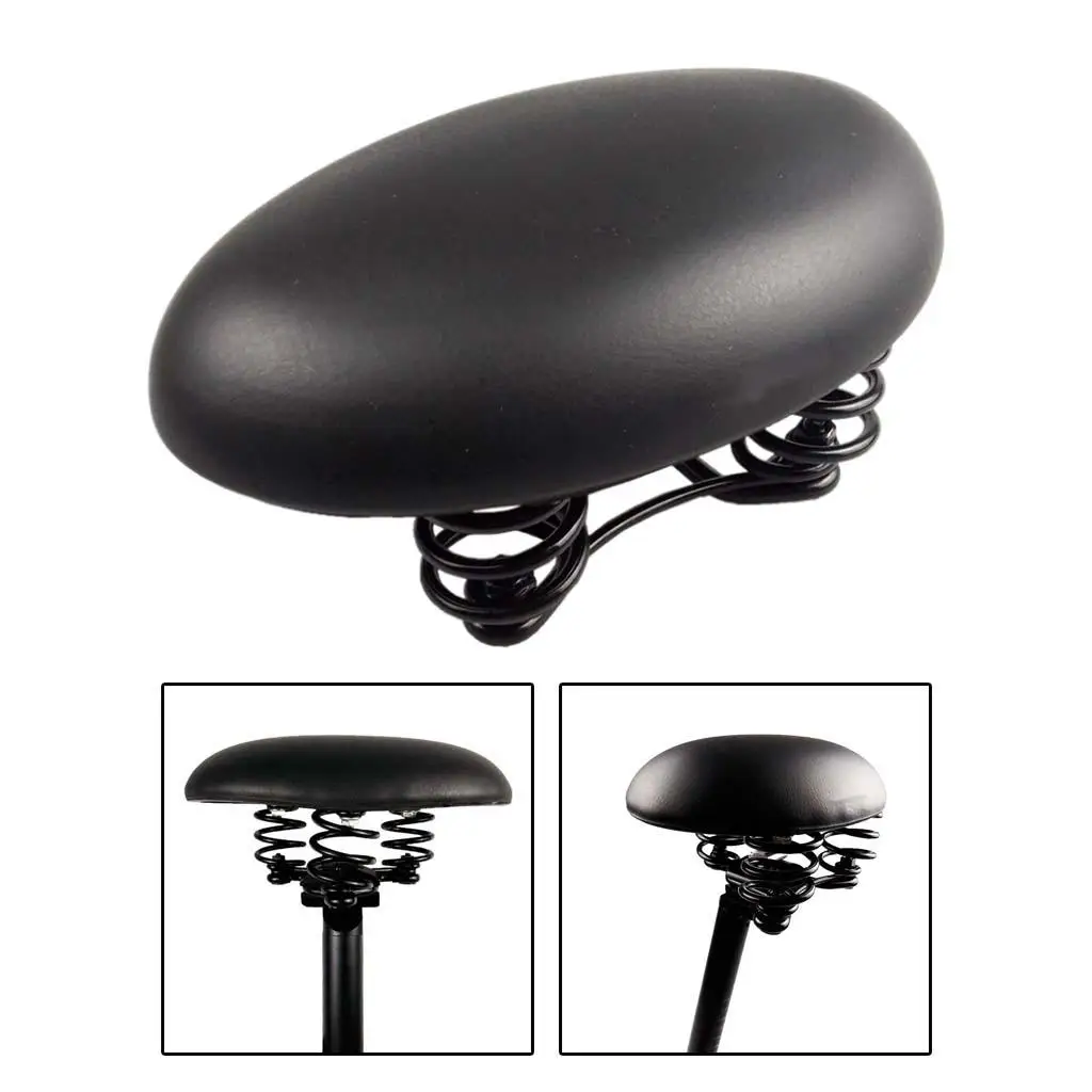 

Bike Seat Cushion Comfortable Wide Noseless Memory Foam Saddle Accessories for Mountain Bike Riding