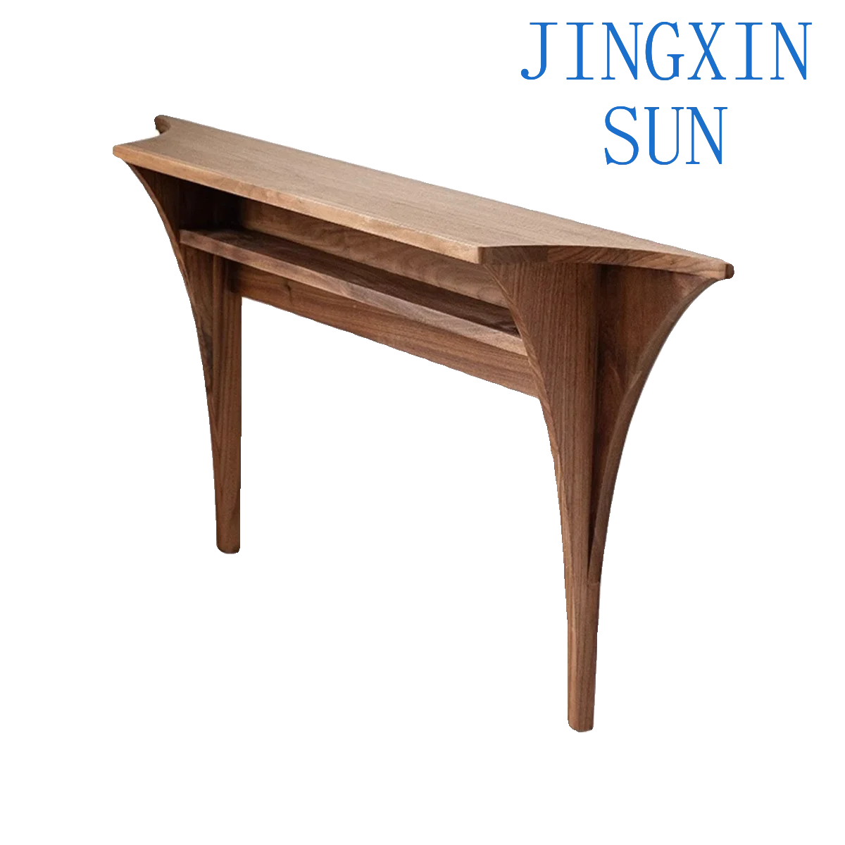 Black walnut entrance is opposite the door, entrance table, ultra-narrow solid wood entrance, wall rack, entrance table cabinet