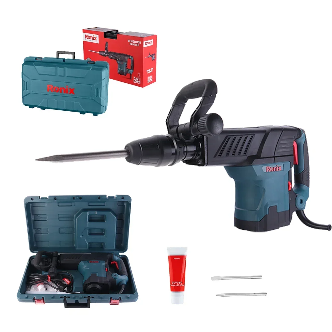 

Ronix Model 2821 High Power 1500W 27J SDS Max Variable Speed Electric Demolition Breaker Hammer Drill Machine, breaker hammers