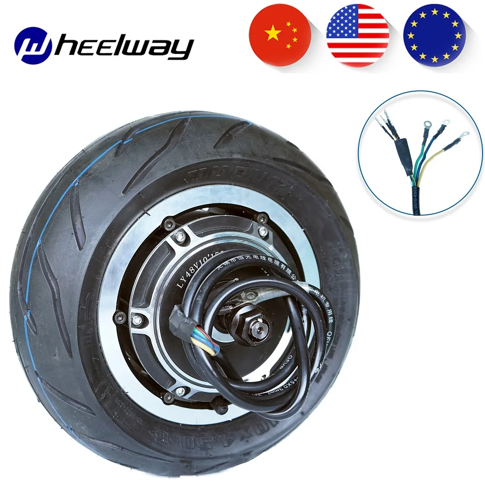 10 Inch 48V60V 1500W 3000W Electrica Scooter Motor 20N.M Electric Bicycle Motor Wheel Share Brushless Gearless  Road Tire Motor