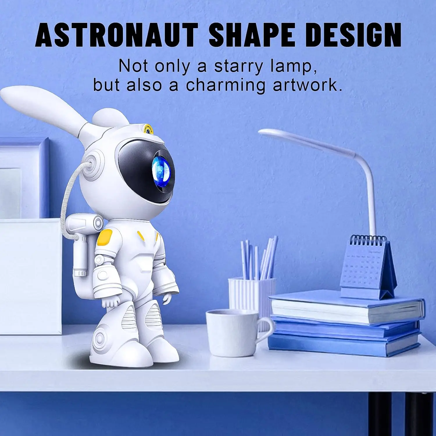 Проекционные огни космонавта с космическим кроликом, полные звезд, украшенные ночниками, детские праздничные подарки