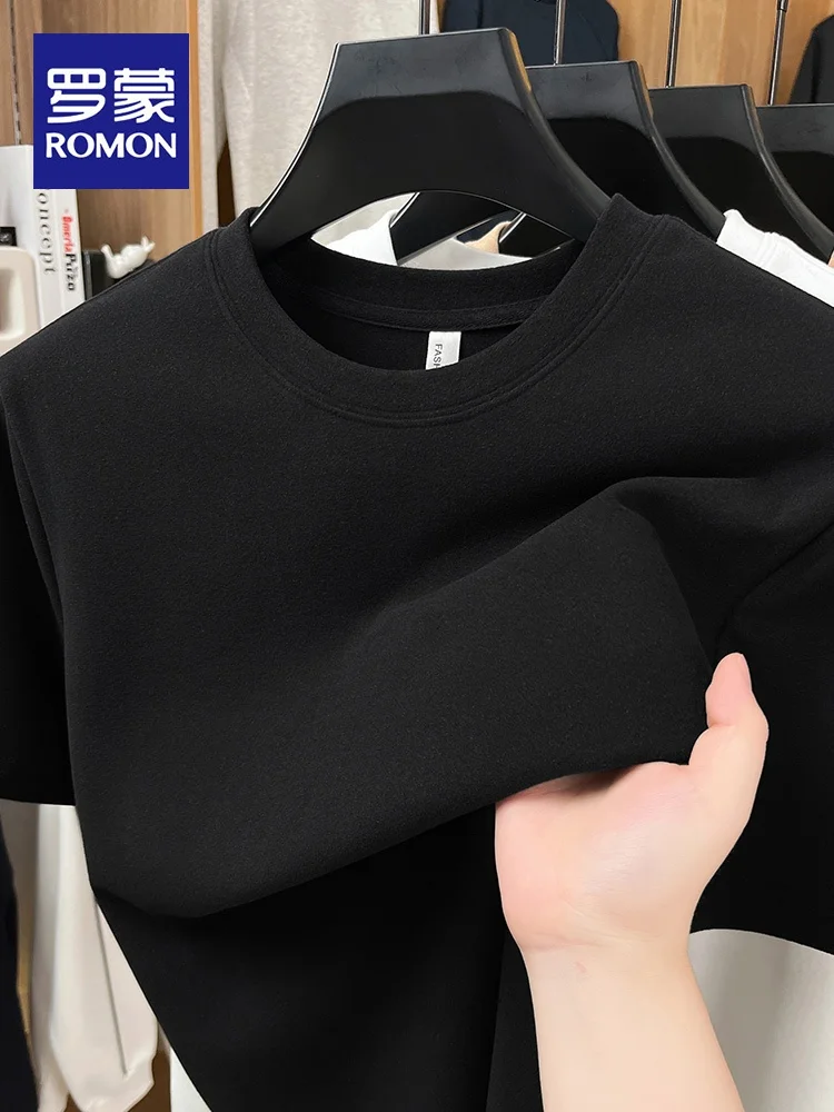 

Мужская зимняя теплая футболка Lormen с двойным слоем, круглым вырезом, для ношения под одеждой...