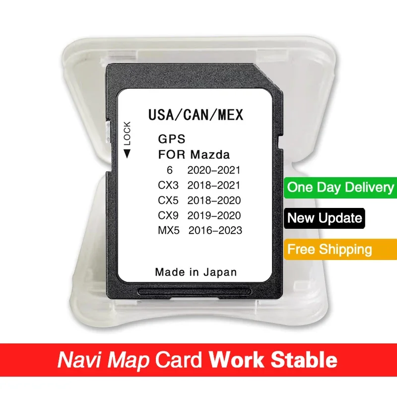 Sat Nav Maps 8GB USA CAN MEX Maps SD Card 2023 for Mazda 6 CX-3 CX-5 CX-9 MX-5 Car Navigation Connect GPS System Accessories