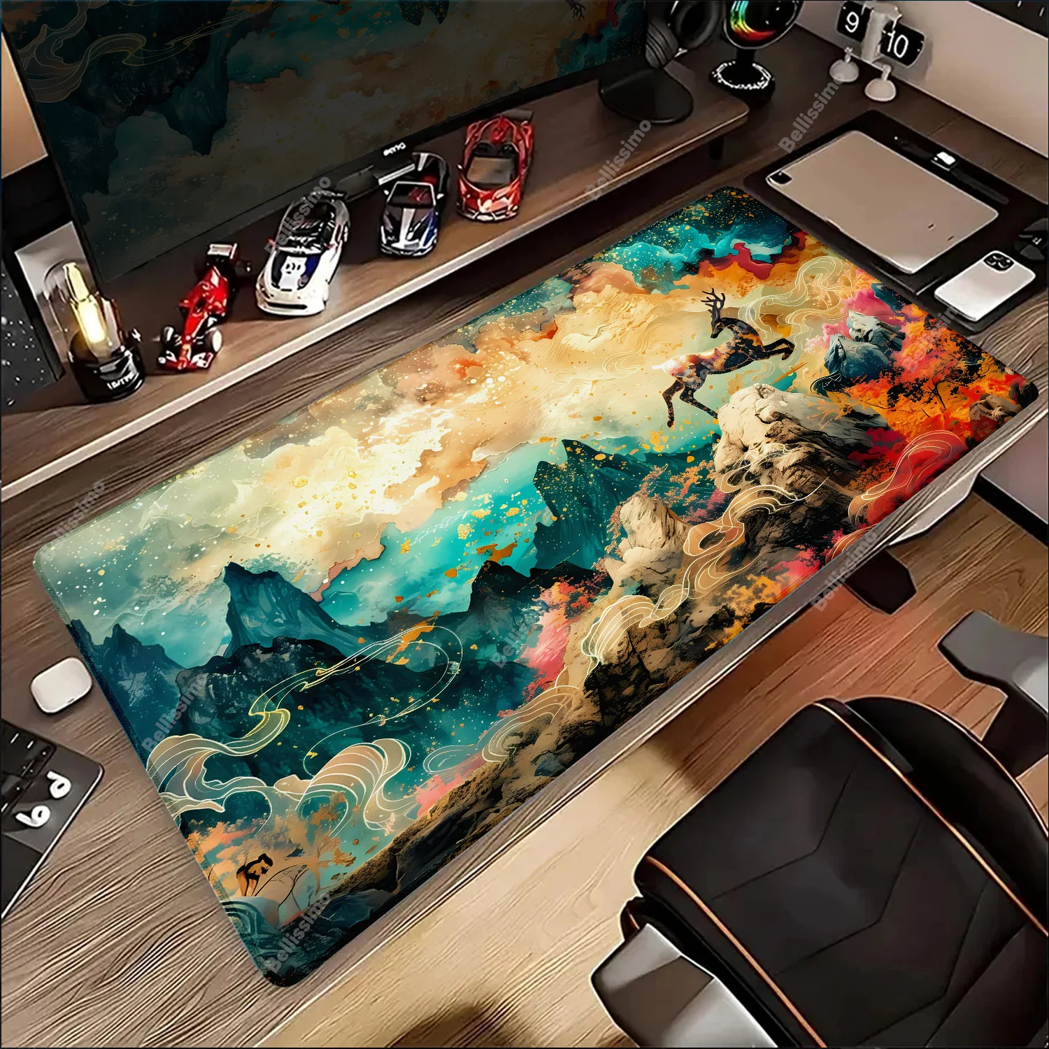 

Anime XXL Mouse Carpet Dunhuang Nine Colored Deer Mouse Pad Company Desk Mat 50x100 Large Mousepad Gamer Accessory Keyboard Pads