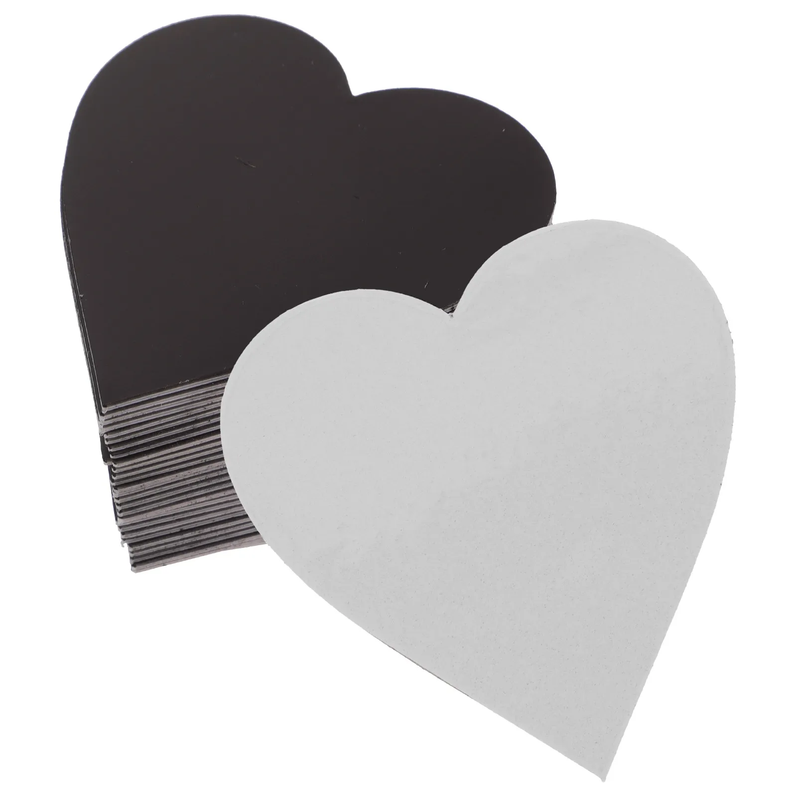 30Pcs Heart Shape Sublimation Refrigerator Magnets Blank Thermal Heat Transfer DIY Magnetic Stickers for Home Decorative Crafts
