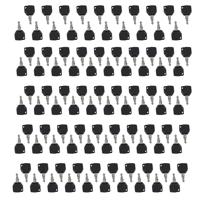 100Pcs Ignition Key 81404 Compatible with Terex Backhoe 760 820 860 Compatible with JCB Backhoe Compatible with Fermac Backhoe