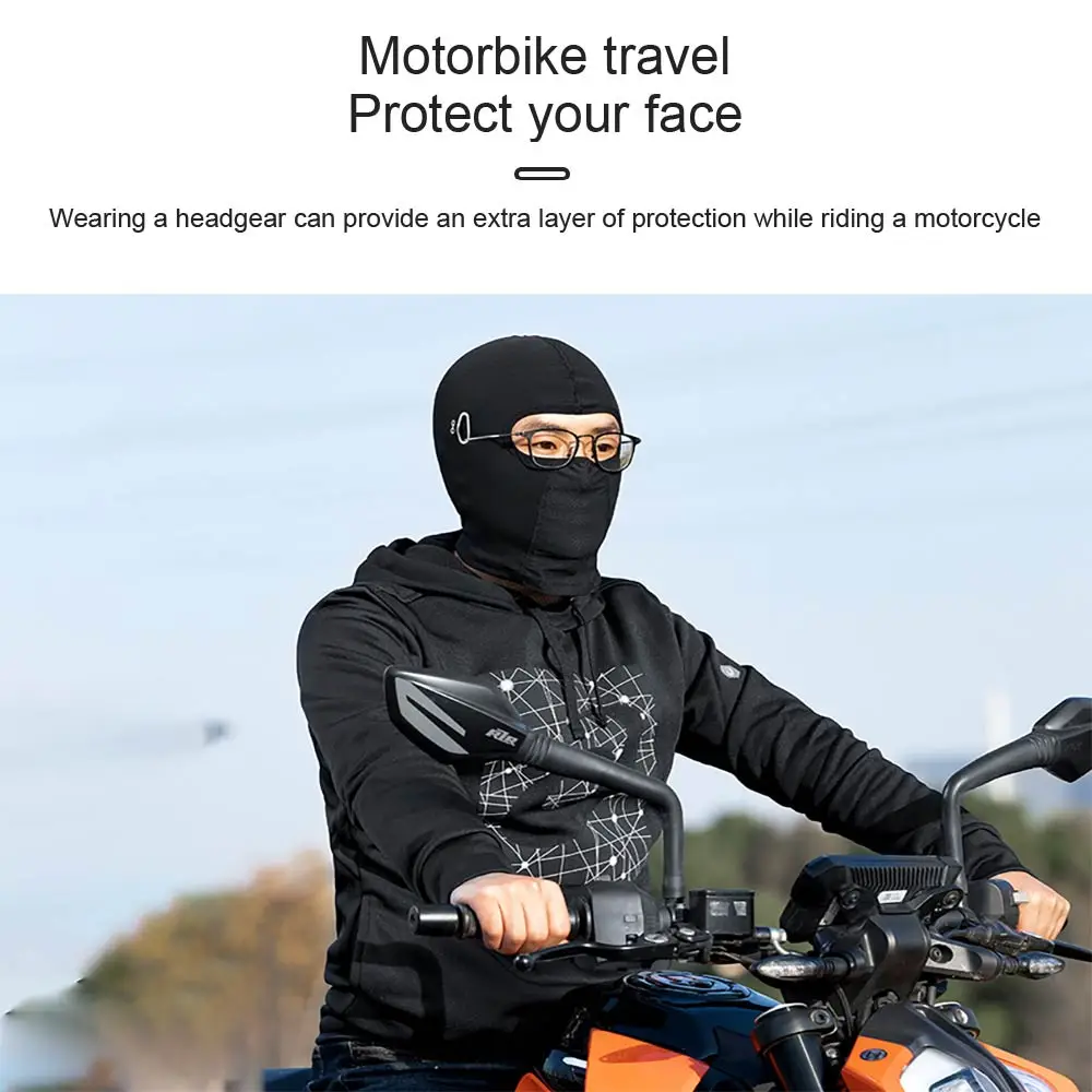 ROCKBROS Sturmhaube, Winter-Gesichtsmaske, warme Fahrradhelm-Innenkappe, winddicht, atmungsaktiv, waschbar, für Damen und Herren. – Detail 8