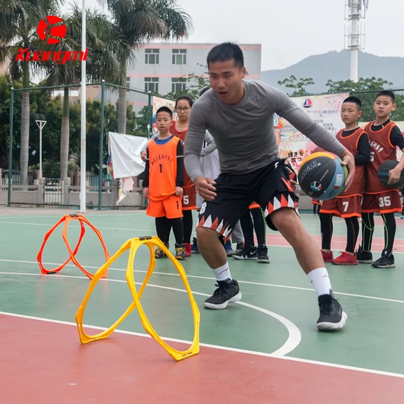 kuangmi-basketball-training-equipment-obstacle-dribbling-ball-control-children's-auxiliary-breakthrough-agility-jump-mark-barrel