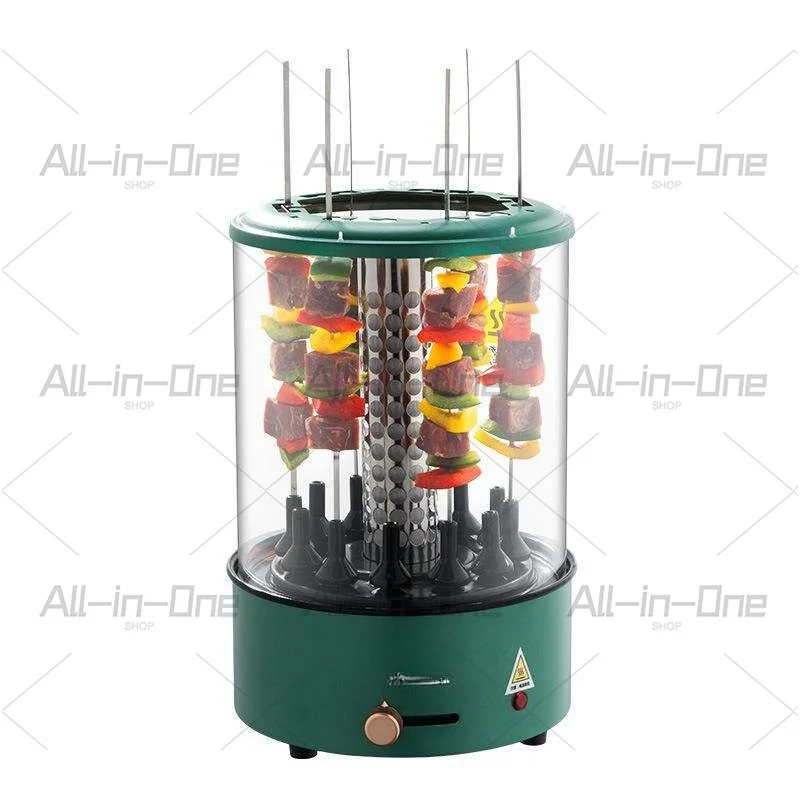 Suitable for Skewer Machine Smokeless Automatic Rotation Household Electric Barbecue Grill Large Capacity Camping Multi-function