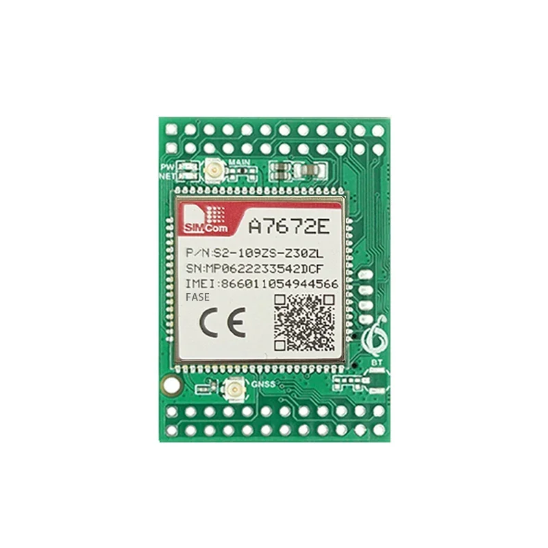 A7672E-FASE Core Board mit FPC GPS-Antenne SIMCOM LTE Cat1-Modul. Unterstützt LTE-FDD/GSM/GPRS/EDGE LCC+LGA-Formfaktor für Europa