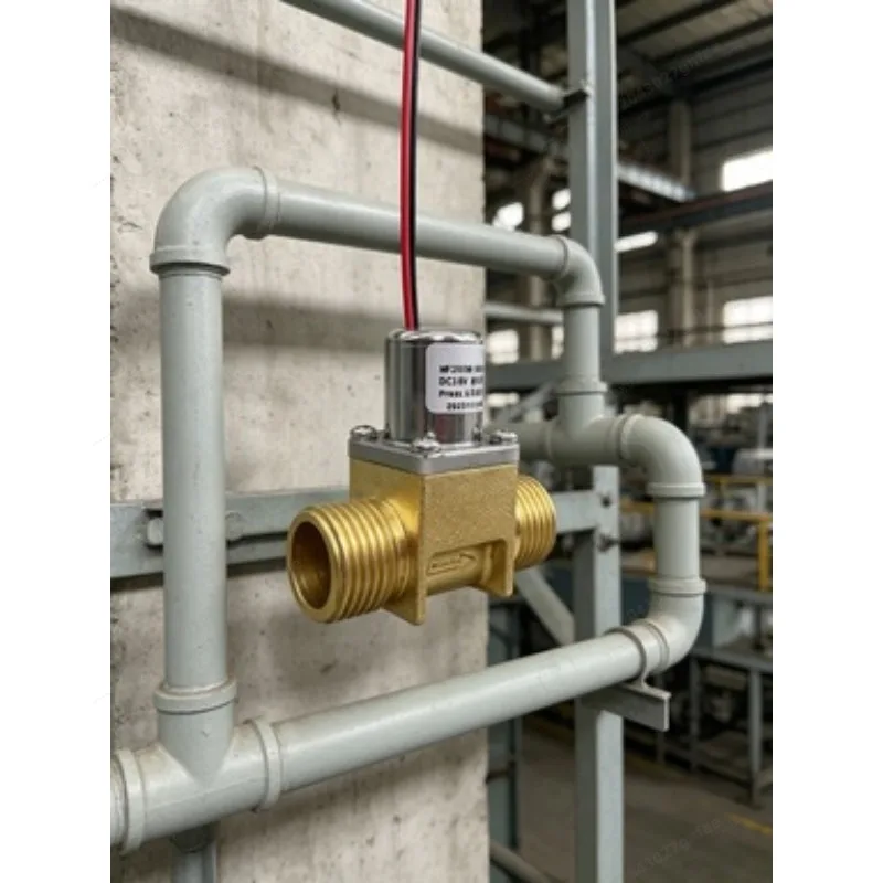 DC 6V Bistable Pulse Solenoid Valve Plastic and Brass Water Valve for Smart Sensor Faucet Automatic Toilet Flush