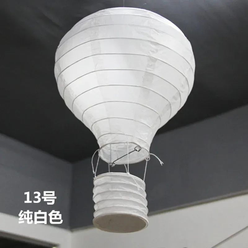 흰색 열기구 종이 랜턴, 중국 소원 랜턴, 웨딩 장식, 어린이 생일 파티, 가정용품, 12 인치, 30cm