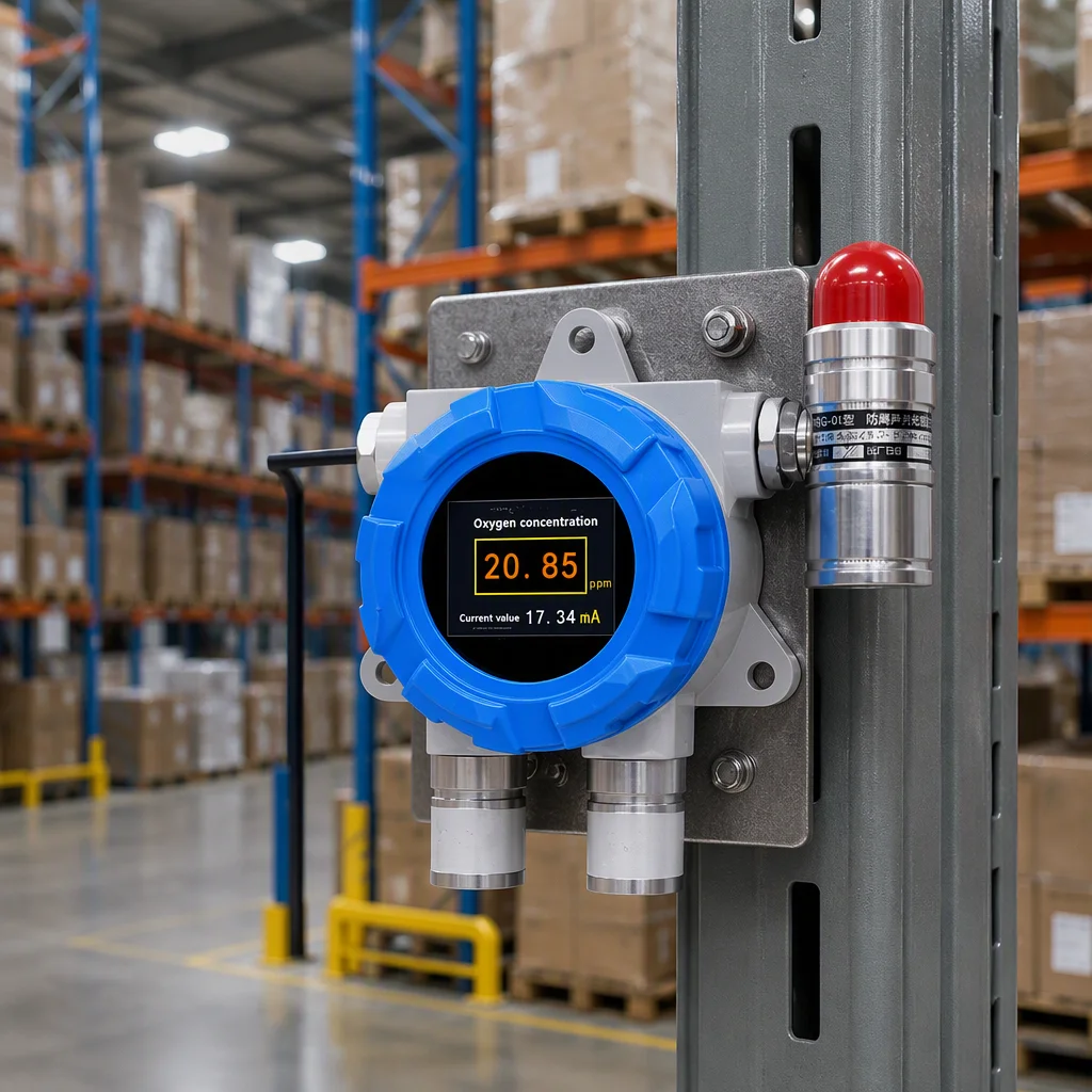 CE FIXED O2 NH3 H2 CO H2S CH4 NO2 SO2 O3 PH3 NH3 EXPLOSION PROOF COMBUSTIBLE GAS DETECTOR