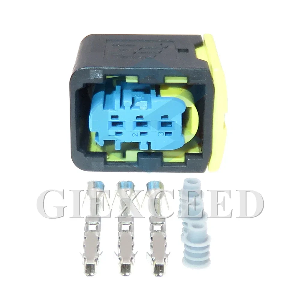 2 Sets 3 Pin New Energy Cable Connector 1.5 Series Wiring Harness Waterproof Socket AC Assembly For Auto 4-1418448-1 1418448-1