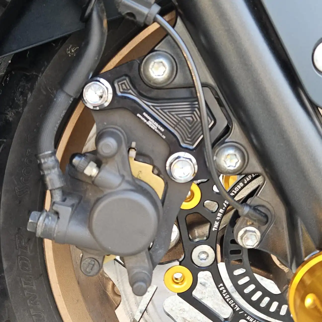 Motorcycle Accessories Calipers Pump Adapters 267MM Brake Caliper Bracket Modified For YAMAHA NMAX155 2017-2025 2024 - Image 3