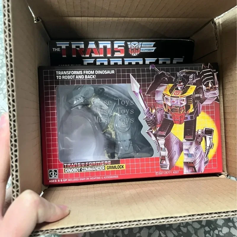 مجموعة ألعاب الدينوبوت من Transformetion G1 Reissue KO Dinobots Grimlock Snarl Swoop Sludge Kickback Bombshell مجموعة هدايا لعبة شخصيات الحركة