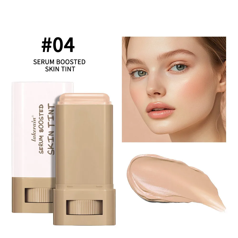 

Smooth Plumper Skin Tint Foundation Stick Hight Coverage Moisturizing Serum Foundation Balm Solid Tinted Full Coverage