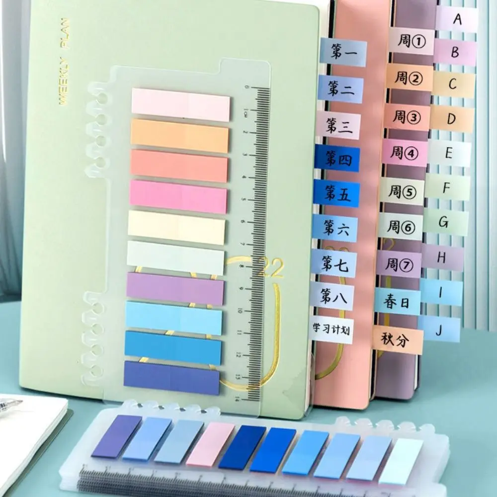 

Self Adhesive Index Tabs Set Waterproof Transparent Page Marker Tabs PET Label Annotation Tabs Label Stickers