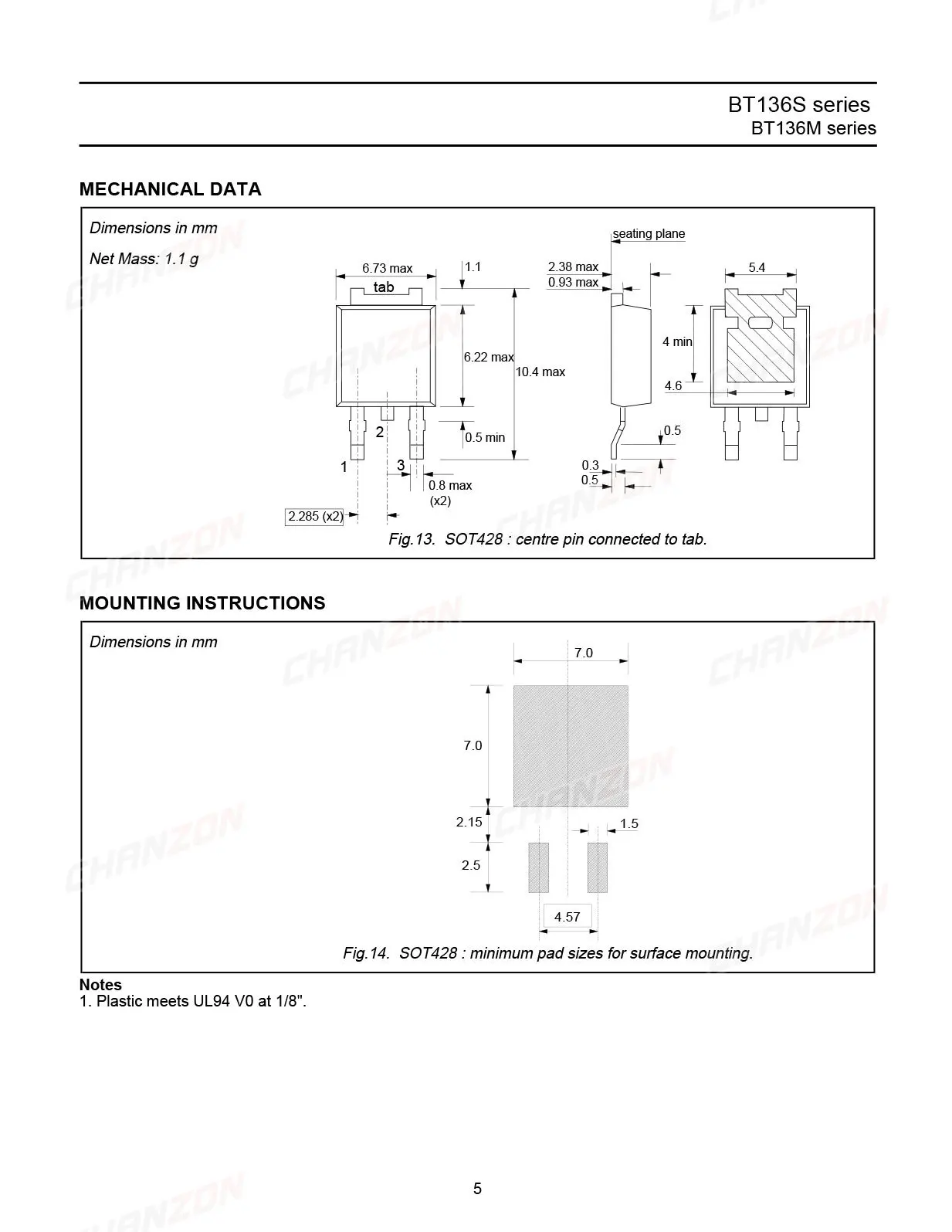 10Pcs BT136S-600E TO-252 Triac SCR Transistor Bipolar Junction BJT Triode Tube Fets Thyristor SMD 4A 600V Integrated Circuits