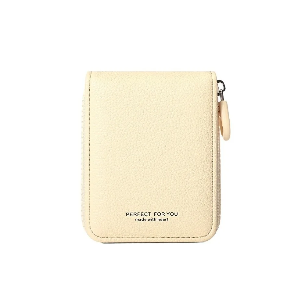 

Fashion Ultra Thin Women Short Wallet Zipper Multi-function PU Leather Card Holder Short Clutch Coin Purse Card Storage Bag