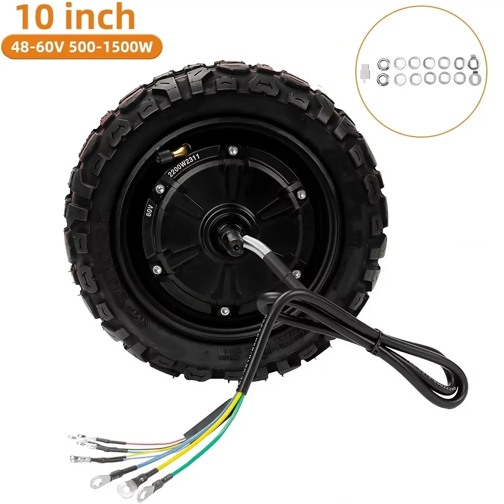 AliExpress 10 Inch Electric Scooter Motor 48V 60V 72V1200W 1500W 2200W BLDC Motor For E-bike ATV UTV Driving Hub Motor